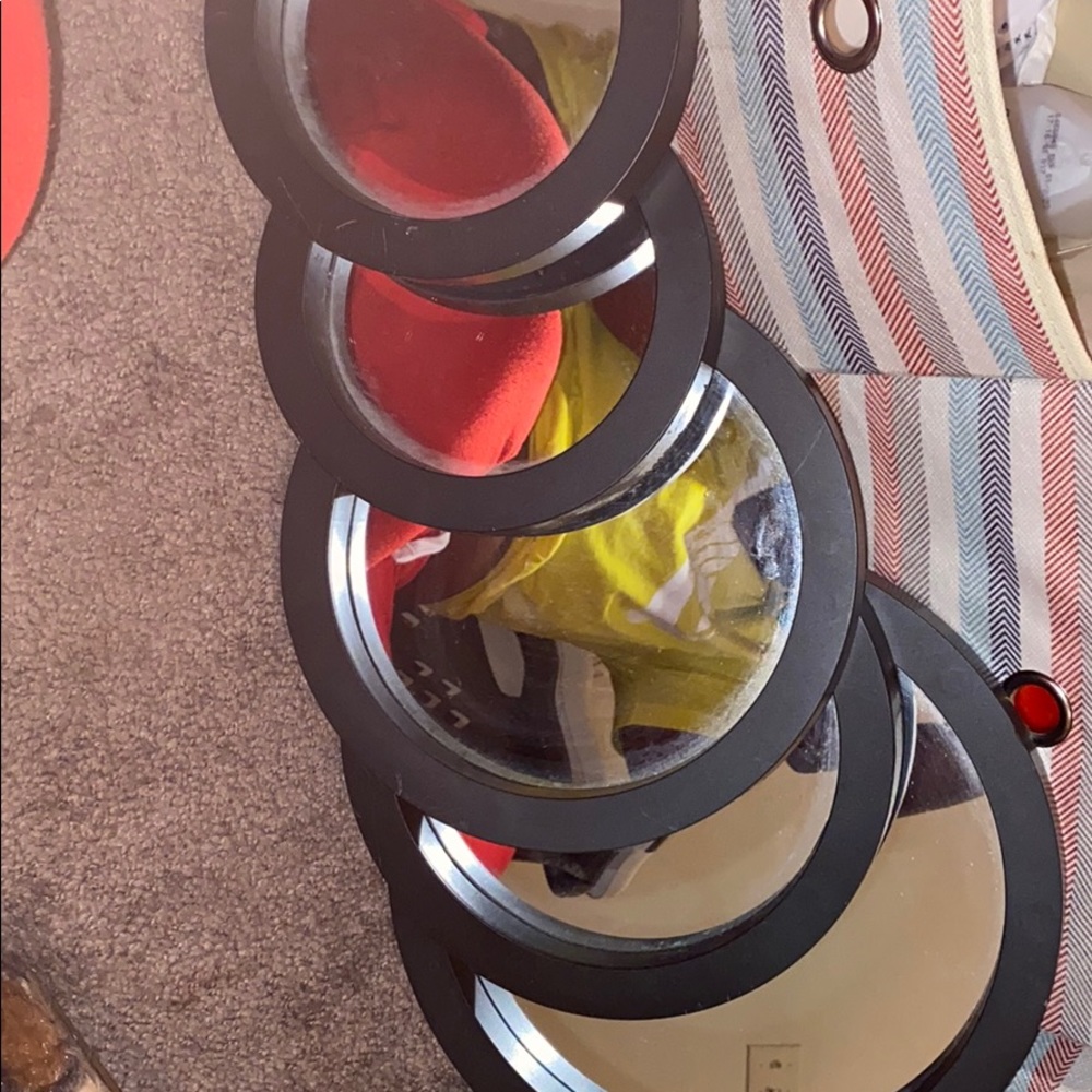 five set wall mirrors